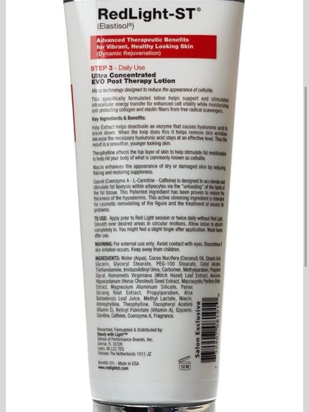 RedLight-ST Advanced Therapeutic Body Lotion - White & Red Tube - Picture 2 of 4